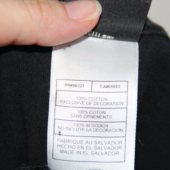 Vintage Men's Nike Air Jordan 18 Years of Love T-Shirt Black Sz Large - Picture 8 of 8